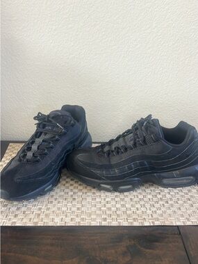 Nike Air Max 95 Triple Black size 12. Normal wear but still in great shape.